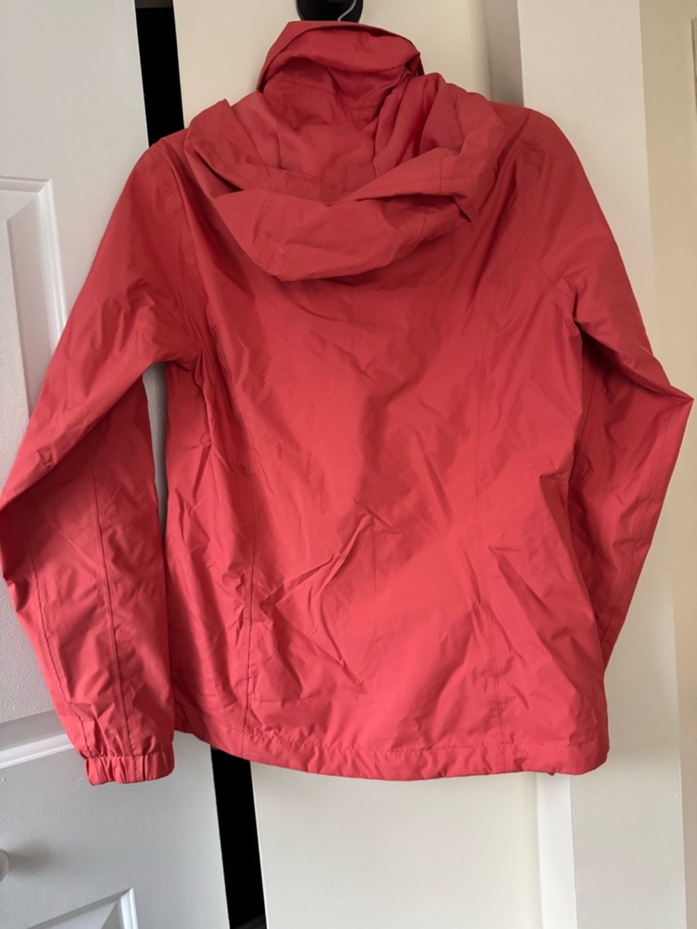 The North Face Coral-Red Hooded Rain Jacket - Picture 6 of 10